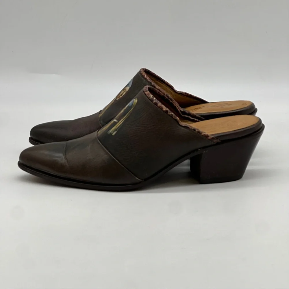 Icon Leather Mules. Size 7.5 - Picture 5 of 11